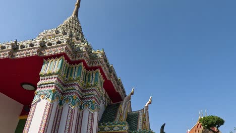 detailed view of wat pho's ornate structures