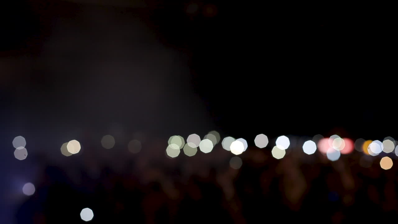 Blurred lights at night