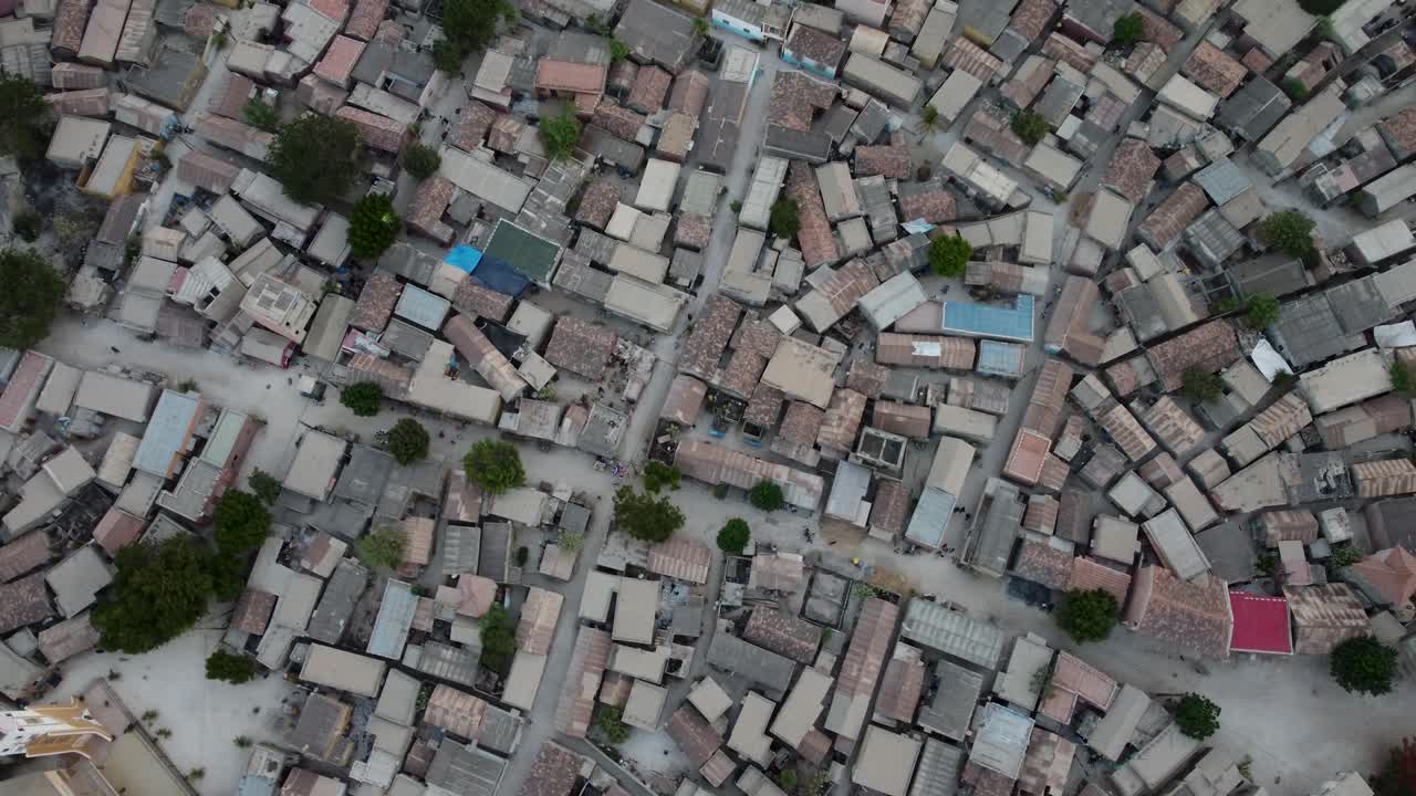 vista de ariel de una isla africana en senegal