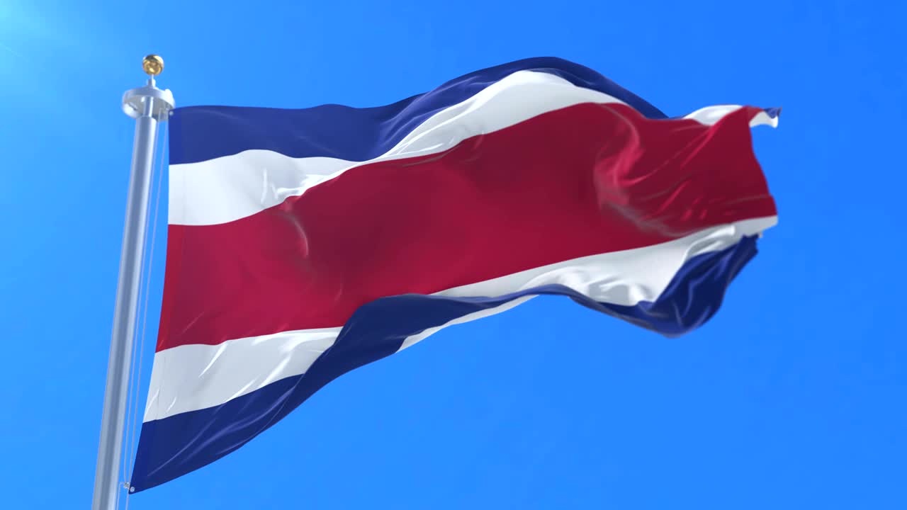 코스타리카 발이 바람에 흔들리고 푸른 하늘, 루프