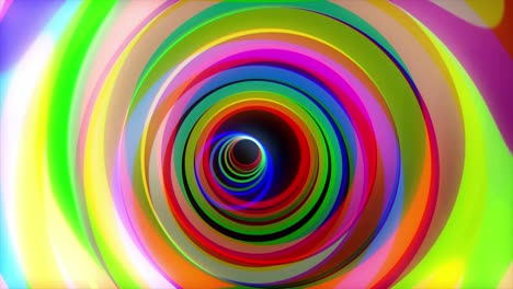 abstract colorful spiral tunnel