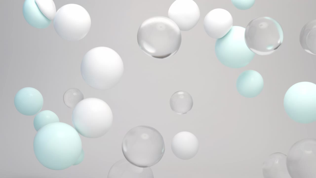 Abstract 3D spheres composition