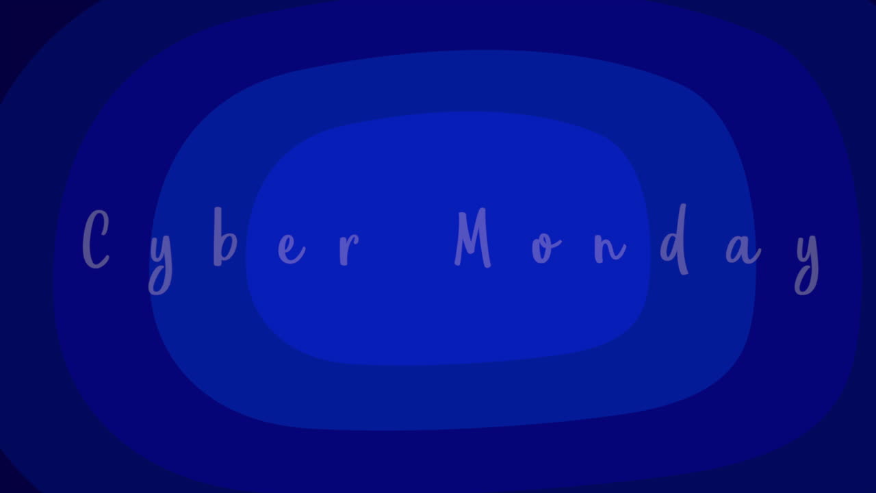 사이버 월요일 블루 서클 패턴과 함께 그라디엔트