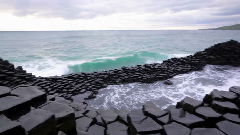 majestic basalt columns on a rugged coastline