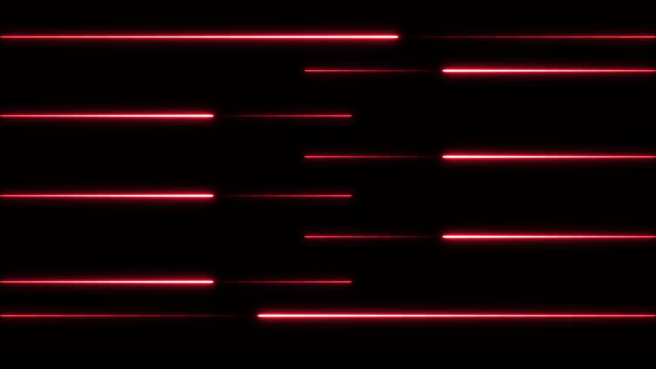 Abstract Glowing Red Lines