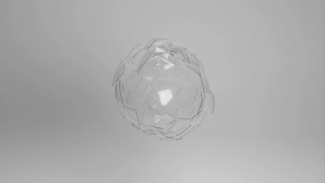 broken glass sphere