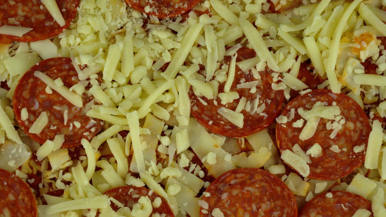 페퍼로니 피자의 클로즈업 샷