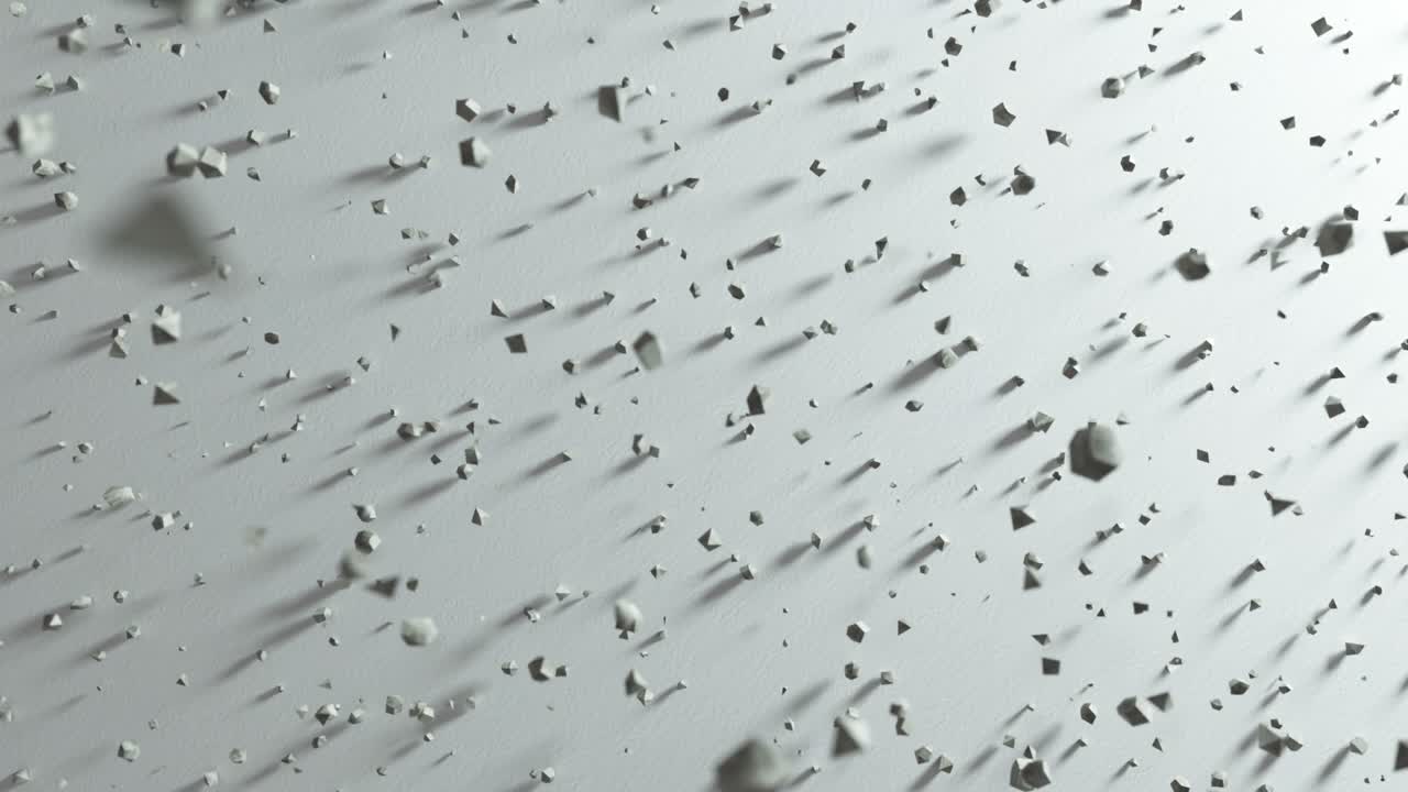 추상적인 기하학적 패턴과 떨어지는 모양