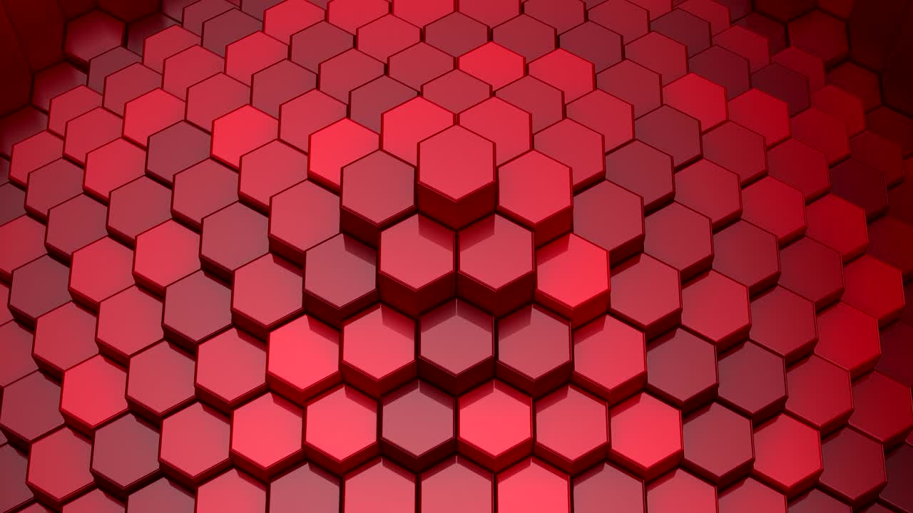 los hexágonos forman una onda