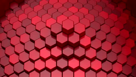 los hexágonos forman una onda