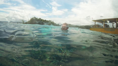 snorkeling adventure in a coral reef