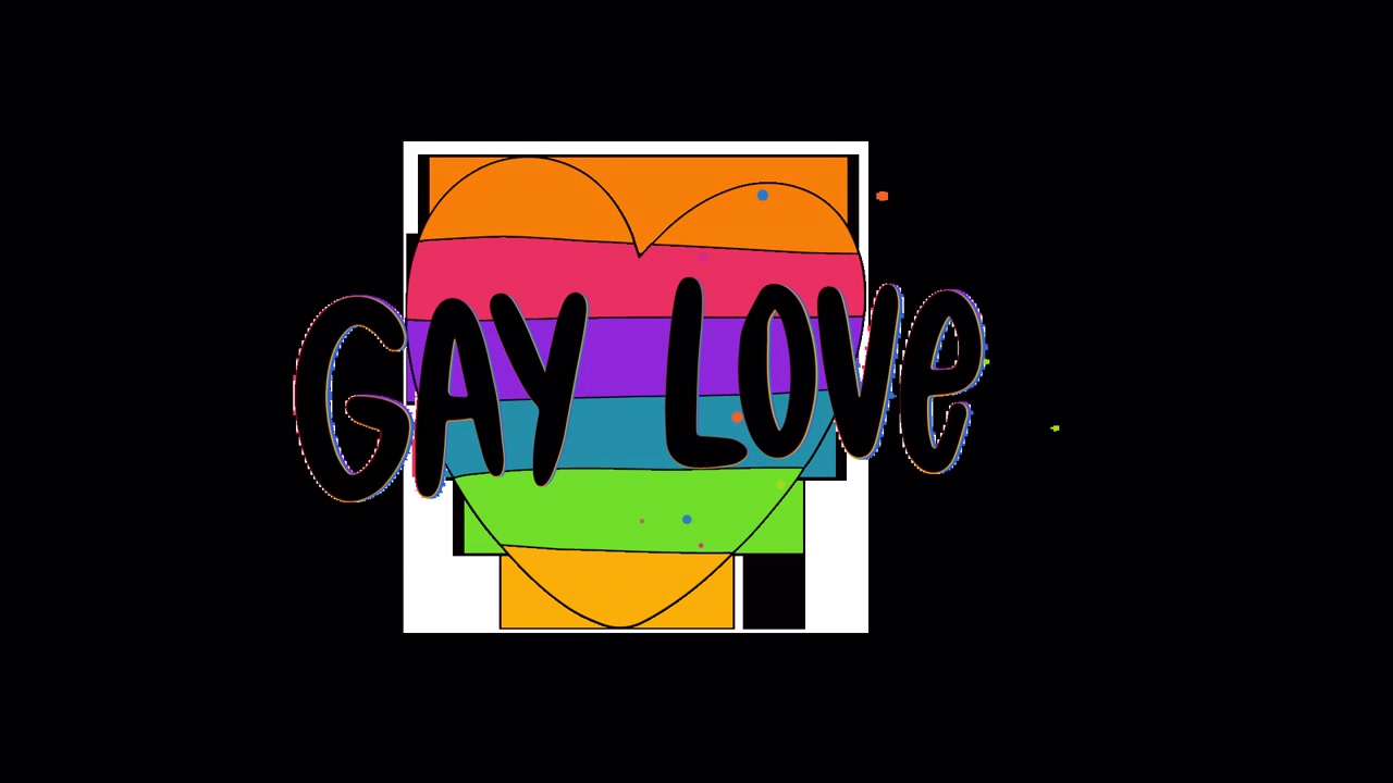 Animated LGBTQ Pride Text Stickers on alpha channel