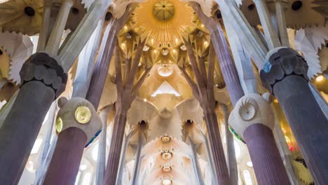 sagrada familia interior, barcelona