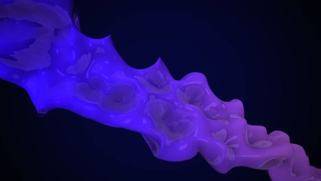formas líquidas púrpuras y azules