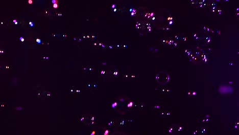different soap bubbles on violet background close up a lot of different soap bubbles isolated on violet background close up