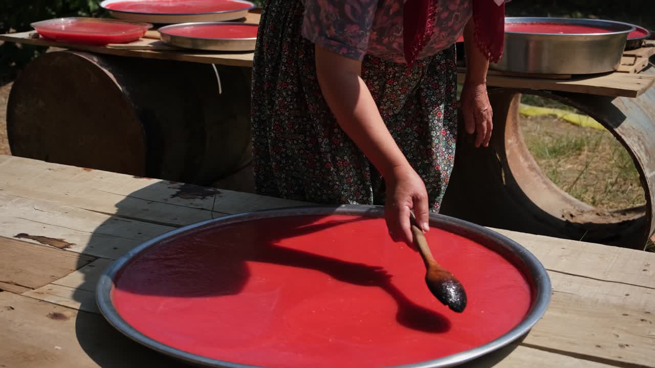 pasta de tomate casera y orgánica y pasta de pimienta. salsas alimenticias utilizadas con frecuencia en la cocina turca y asiática.