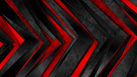 flechas grunge rojas y negras brillantes fondo de movimiento geométrico