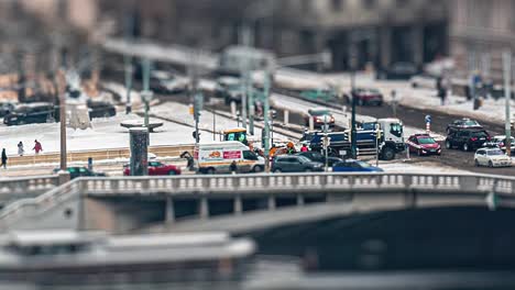 Busy-traffic-on-the-crossroad-in-front-of-the-Dancing-House-on-the-Jiraskove-nam