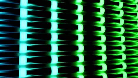 abstract neon green and blue lines pattern