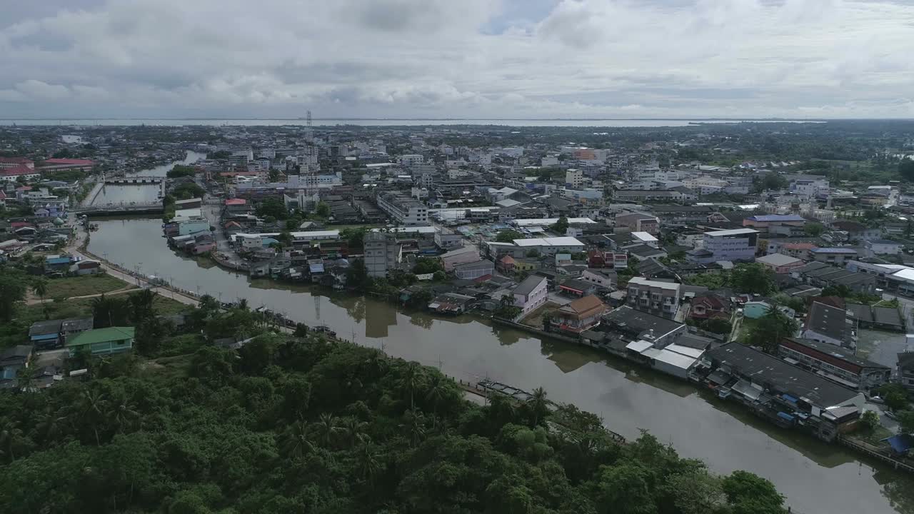 파타니 강의 공중 풍경