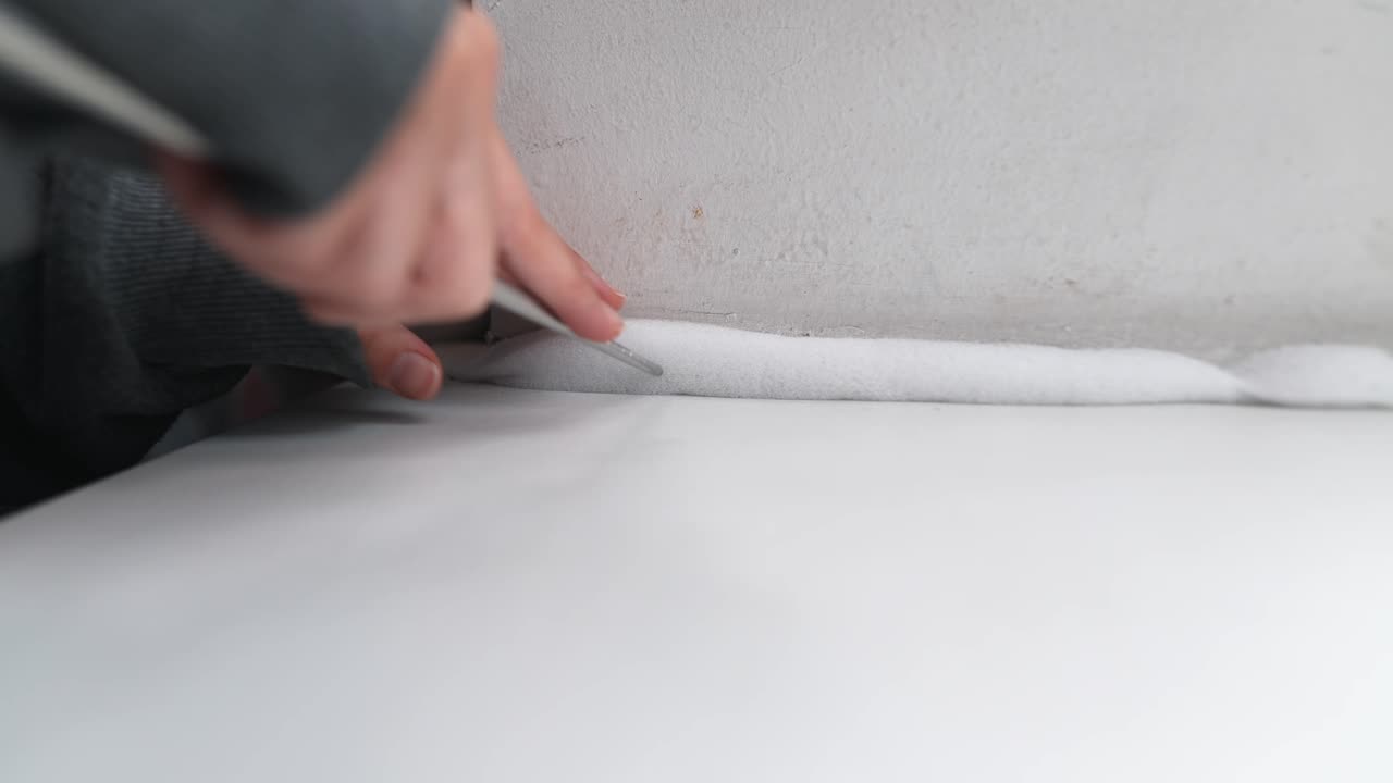 eliminación o limpieza del sellador de espuma