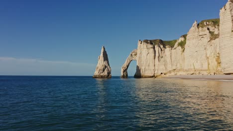 white cliffs of normandy, france