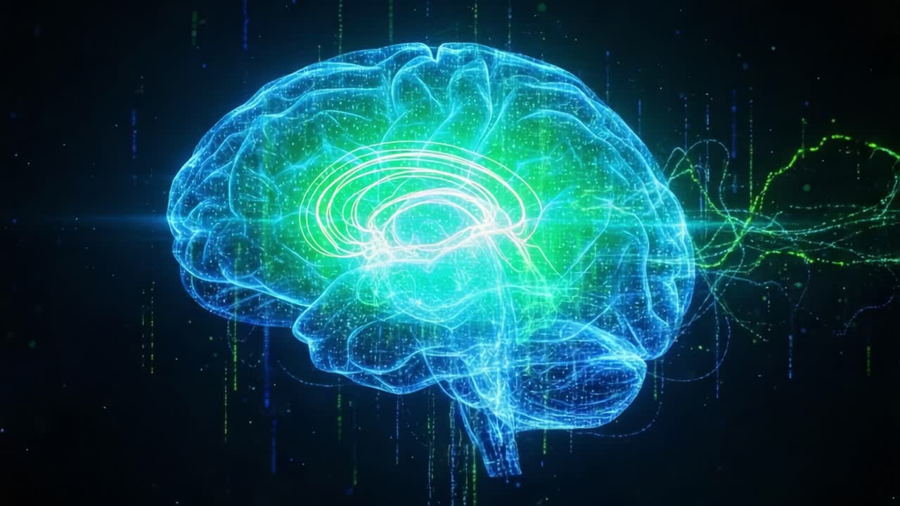 An Intriguing Glimpse into the Human Brain: A Dynamic Visualization of Neural Networks and Signals Representing Complex Cognitive Functions and Interactions