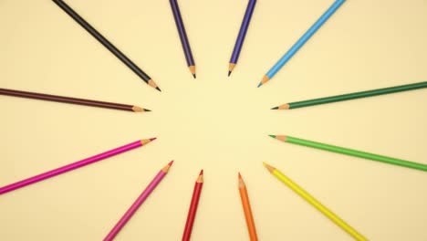 colorful pencils - stop motion video