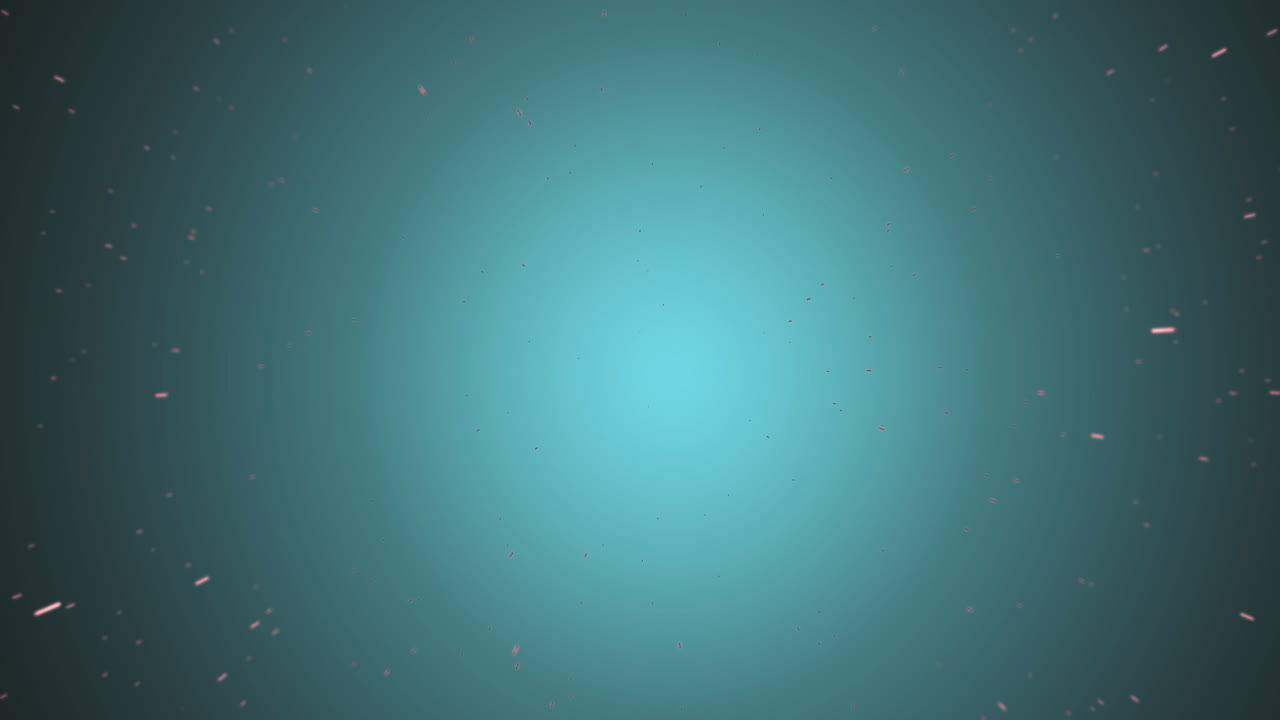 Animation of light spots on blue background