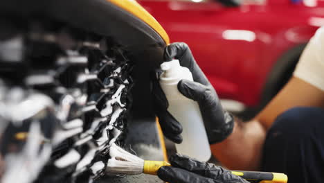 car front grill cleaning