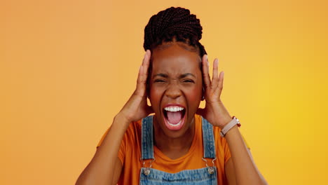 black woman, screaming and mental health