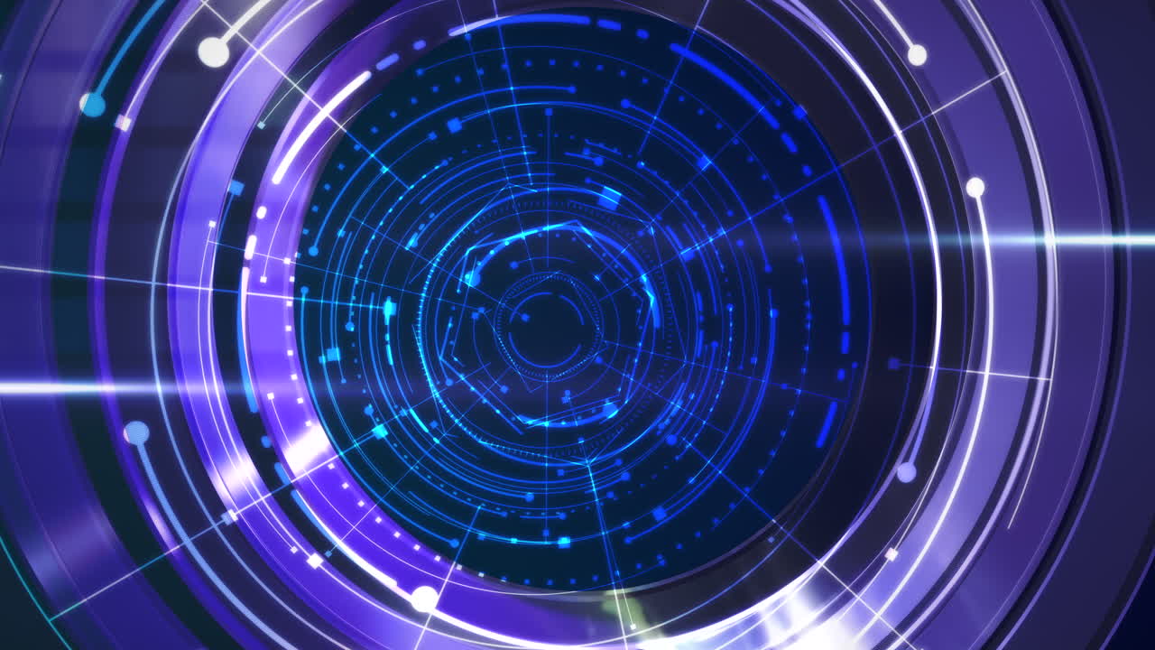 animación gráfica de noticias de introducción con líneas y formas circulares fondo abstracto 2