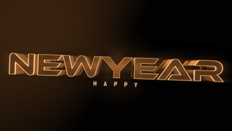 Dark-monochrome-Happy-New-Year-text-on-gold-gradient