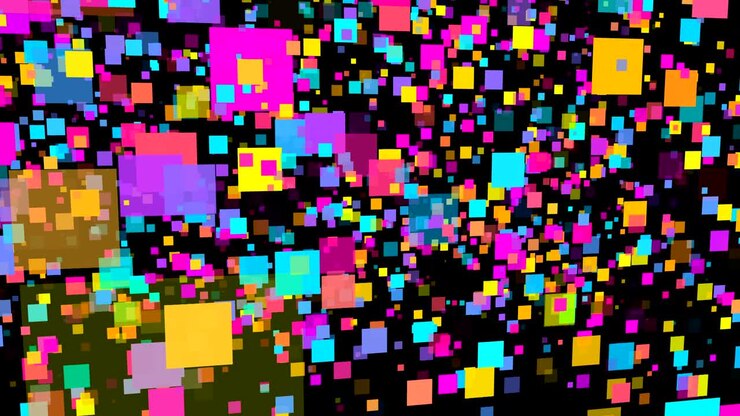 Abstract background with colorful rectangles