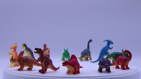 prehistoric animals isolated on white background.