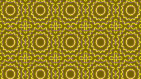 animación de formas en movimiento sobre fondo rojo