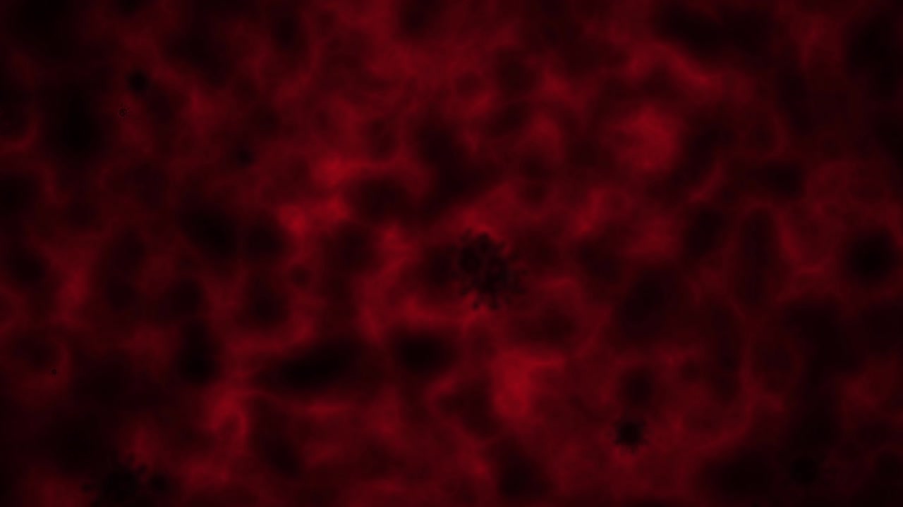 추상적인 모션 그래픽 - 움직이는 바이러스 세포 (루프)