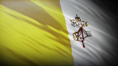 Flag-of-Holy-See,-full-screen-in-4K-high-resolution-Flag-of-Holy-See-4K