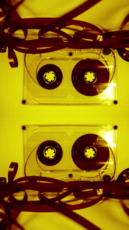 cinta de cassette en vertical