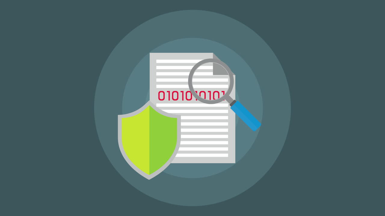 animación de guardia de tecnología de seguridad cibernética