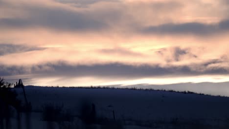 timelapse of sunset in bozeman, montana 4k