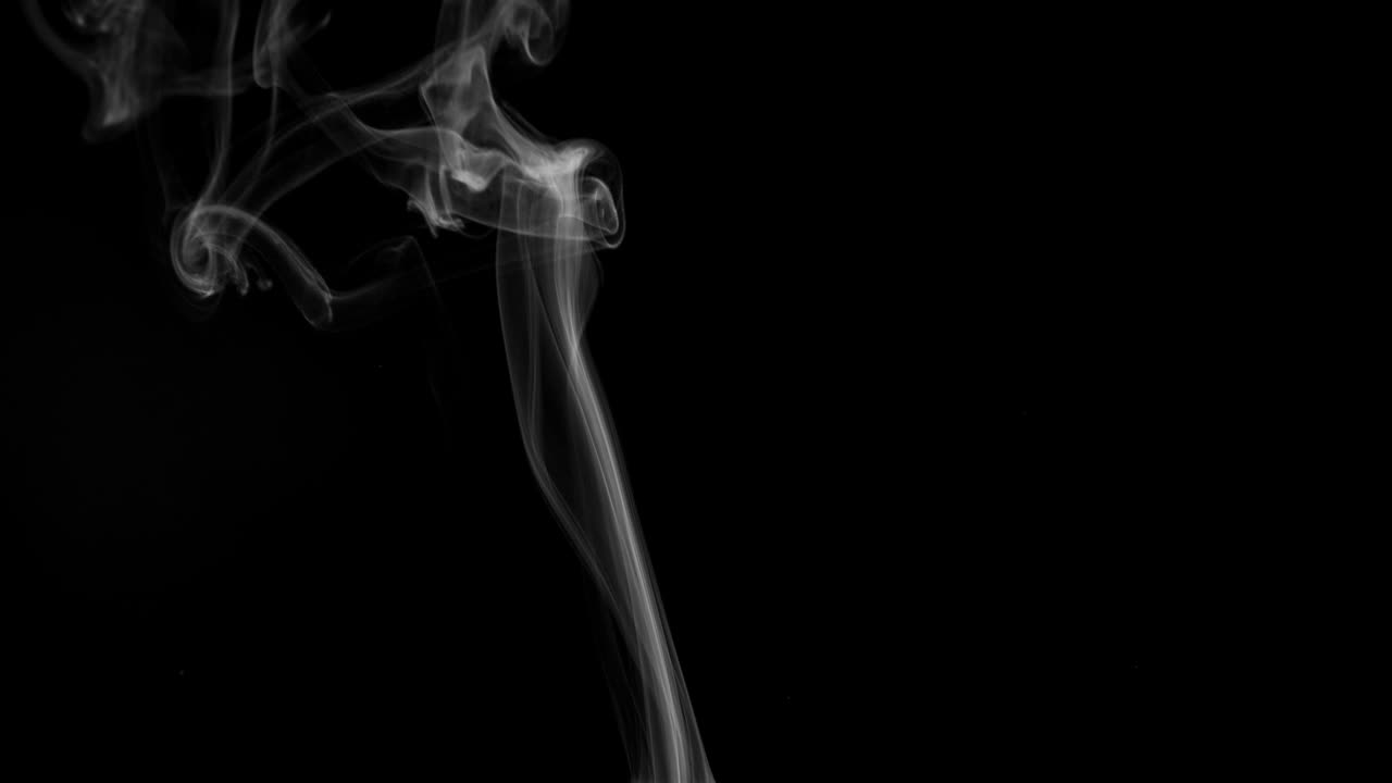 Elemento fumo su nero.