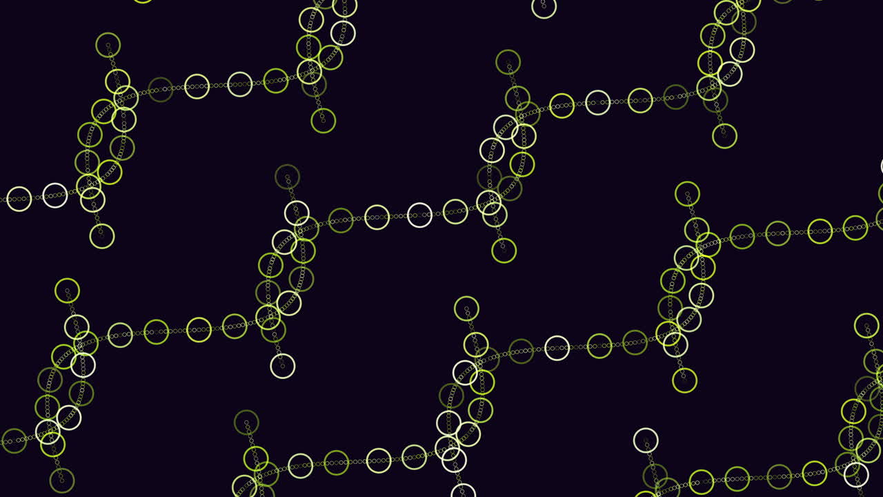 motivo a onde con anelli e punti al neon colorati