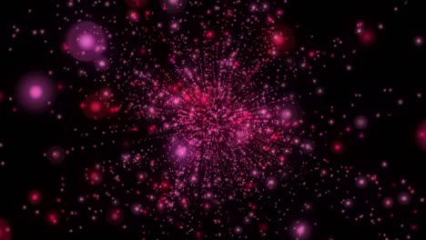 partículas abstractas galaxias estrellas