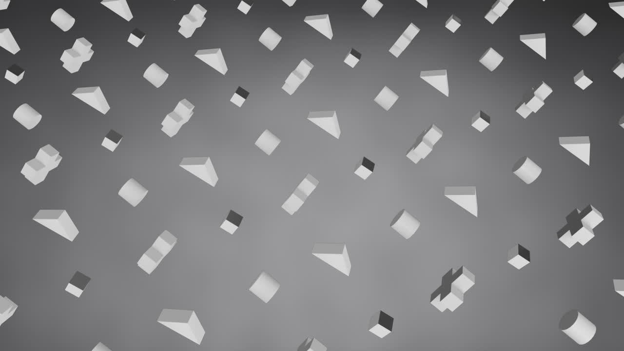 3d 회색 양식이 움직입니다.