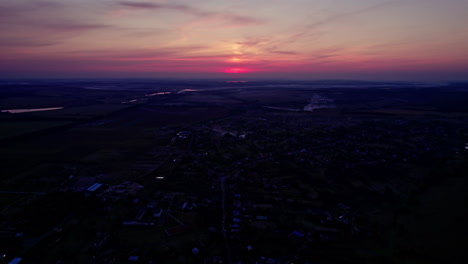 aerial view of small town located in ukraine showing luxurious houses