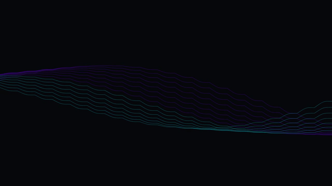 Abstract Motion Background with Wavy Gradient Lines