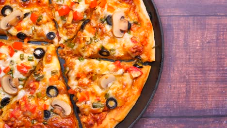 pizza de pollo en rodajas