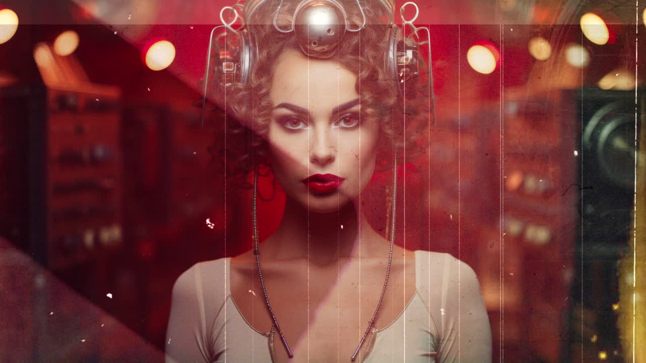 женская технология с vr гарнитурой изготовлена с помощью ai