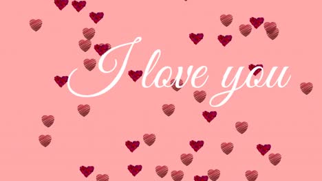 I-love-you-text-with-hearts-on-pink-background